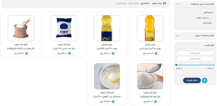 قیمت مصوب روغن، شکر و شیر خشک توسط سازمان حمایت اعلام شد